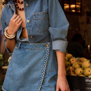 Tresse Denim Skort