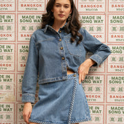 Tresse Denim Skort