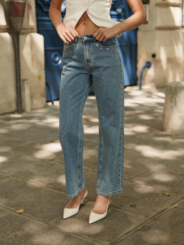 Riley Studded Jeans blue
