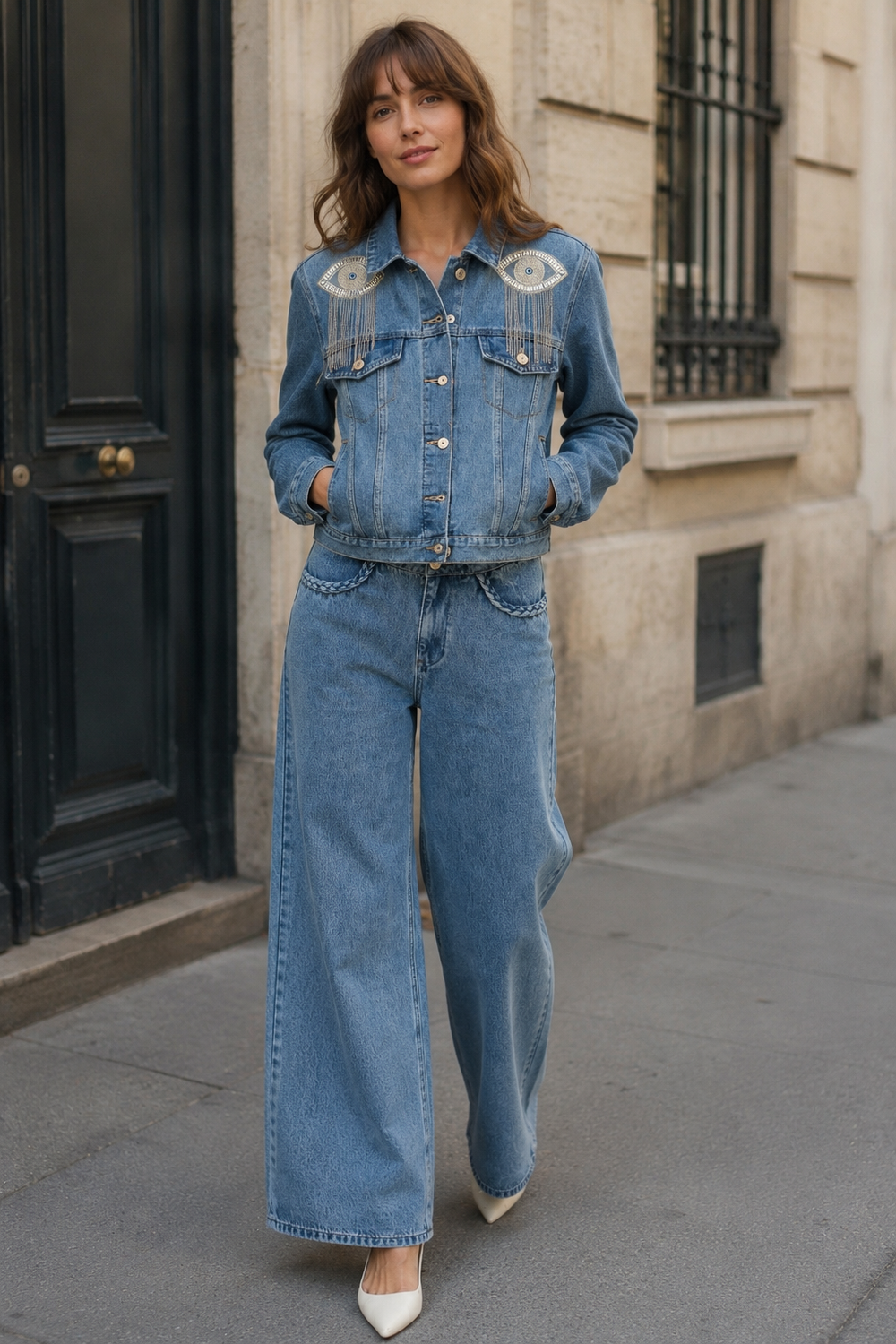 Carrie Eye Denim Jacket