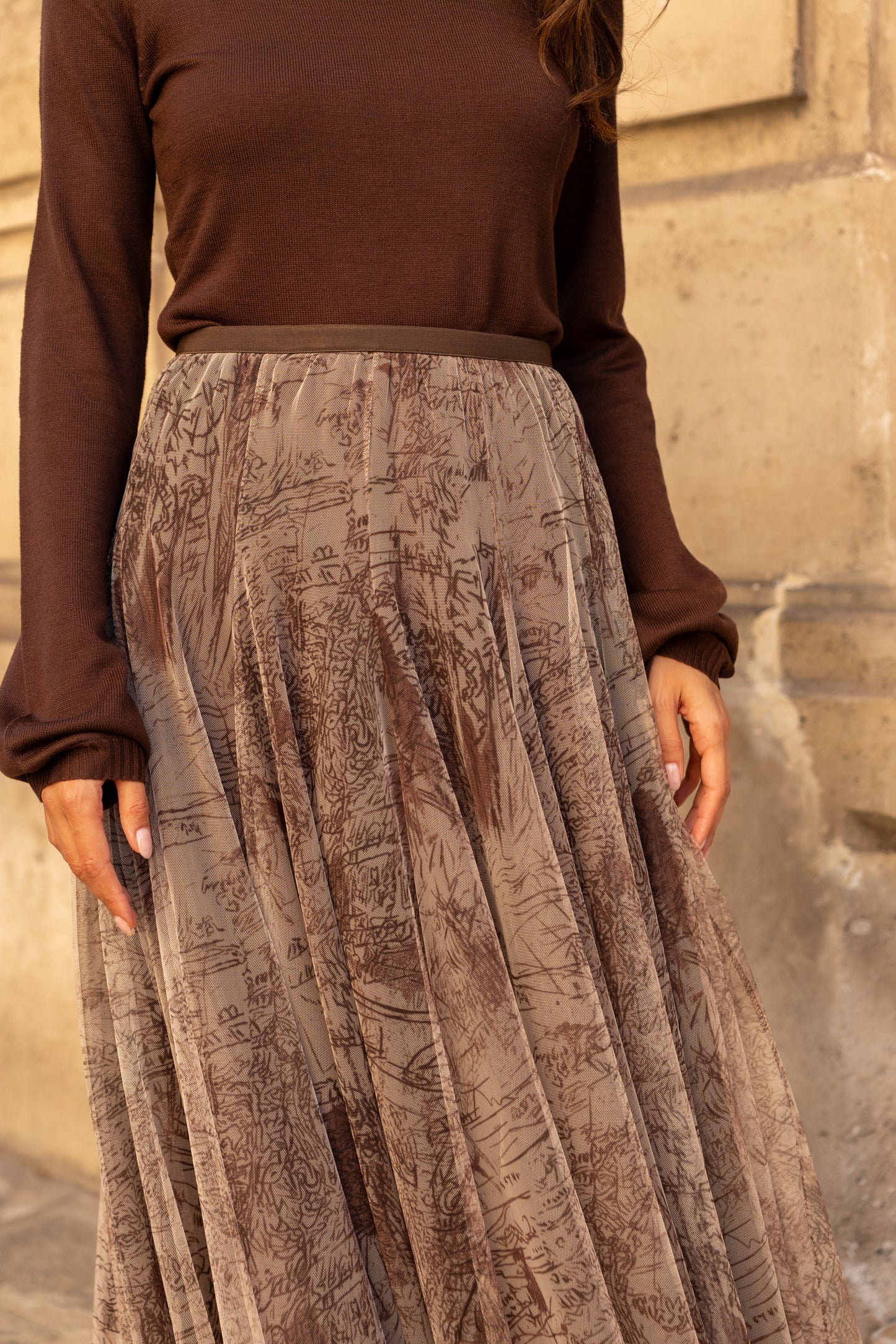 Maia Skirt  Chocolate