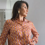 Solange Orange Shirt